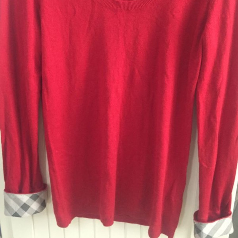 Burberry Women’s check cuff sweater